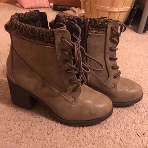 Wedge booties